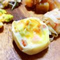 aちば's cooksnap of when they made おもてなしに♪餃子の皮で カップグラタン.