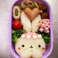 Chaaa_room's cooksnap of when they made ＊キャラ弁＊簡単★お花冠のうさぎちゃん.