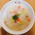 クックJD265V☆'s cooksnap of when they made 春キャベツのあったか豆乳スープ♪.
