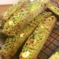 ちょこふみ's cooksnap of when they made 抹茶とホワイトチョコのビスコッティ♪.