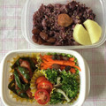 violets's cooksnap of when they made ソーセージとピーマン のカレー粉炒め.
