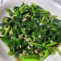 matsu1016's cooksnap of when they made ✿ほうれん草と挽肉のねぎオイスター炒め✿.