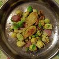 inLondon's cooksnap of when they made 芽キャベツとウインナーのカラフルソテー.