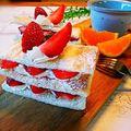 gomapon's cooksnap of when they made 食パンで簡単おやつ❀　苺ミルフィーユ♡.
