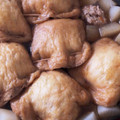 にゃんにょ's cooksnap of when they made 油揚げと豚ひき肉と豆腐の巾着煮！大根も.