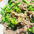 うさぎライフ's cooksnap of when they made 牛肉と菜の花のオイスター炒め.