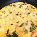 なーなちゃん's cooksnap of when they made 菜の花とベーコン☆ピザ風たまご焼き.