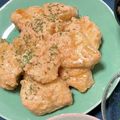 クックQAYHWP☆'s cooksnap of when they made 鶏ムネ肉の明太マヨ炒め.