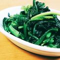 ＊sunlight＊'s cooksnap of when they made ホウレン草の塩炒め.