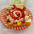 結真は道産子♪'s cooksnap of when they made おひさまみたい♪簡単ソーセージエッグパン.