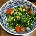 クック8J0LFQ☆'s cooksnap of when they made 簡単【ほうれん草と炒り卵のお浸し風】.