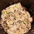 クックB0GONT☆'s cooksnap of when they made 簡単ひじきご飯　コンビニのひじきの煮物.