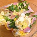 菜奈花's cooksnap of when they made 菜花とベーコンとフワフワ卵の炒めもの.