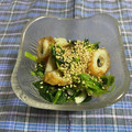 クック49L4Ho☆'s cooksnap of when they made 小松菜とちくわのゆず胡椒☆ナムル.
