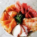 みみよりちゃん's cooksnap of when they made ♪酢飯作ってのせるだけ！簡単海鮮丼.