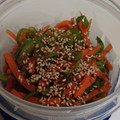 ぱんだｍａｍａ's cooksnap of when they made 作り置き♪人参ピーマンのめんつゆ炒め♪.