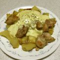 yuli1223's cooksnap of when they made m簡単！鶏とじゃが芋のフォンデュソース.