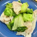 リンゴまんごー's cooksnap of when they made 塩ダレ豚レタス炒め.