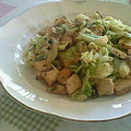 ｺｱﾗ's cooksnap of when they made ✿春キャベツと豚肉ときのこの中華炒め✿.