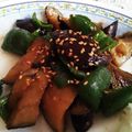 クック6DDPP8☆'s cooksnap of when they made お肉なし★ナスとピーマンの味噌炒め.