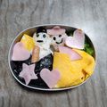 ヒグマ鍋's cooksnap of when they made ひな祭り 簡単お雛様お弁当 幼稚園用.