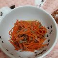 じゅんこ2301's cooksnap of when they made にんじんと豚ひき肉のきんぴら.