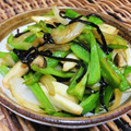 料理男子部's cooksnap of when they made ピーマンとエリンギの塩昆布炒め.