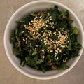 Tiny♡'s cooksnap of when they made めちゃウマ！！春菊の胡麻油炒め♪！！.