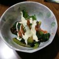 ramieru's cooksnap of when they made 簡単で美味しい！小松菜の胡麻キムチマヨ.