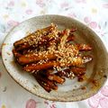 もすろー's cooksnap of when they made ごぼうが1本食べられる～甘辛胡麻がらめ.