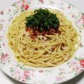 もぐ・ω・くま's cooksnap of when they made 食べるラー油inツナまよパスタ.