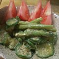 凪なぎ's cooksnap of when they made 大量消費！きゅうりの酢みそあえ うりもみ.