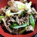 アムっち's cooksnap of when they made ガッツリいこう！牛コマと長ネギの塩ダレ丼.