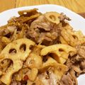 nohohon❁'s cooksnap of when they made れんこんと豚肉のきんぴら♪主菜にも♪.