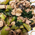 プクこ's cooksnap of when they made 豚肉としめじと小松菜の甘辛煮.