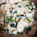 70minto's cooksnap of when they made 鷄むね肉とほうれん草のクリーム煮.