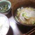 シンプルなご飯を♪'s cooksnap of when they made 鯵のつみれ汁.