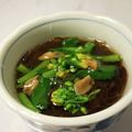 大魔女's cooksnap of when they made 菜の花との梅もずく酢和え.