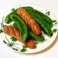 にきけん's cooksnap of when they made ウインナーとスナップエンドウ＊炒め物.