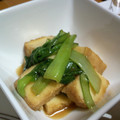 遥ちゃんママ's cooksnap of when they made 厚揚げと青梗菜のオイマヨ炒め.