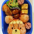 クック1D58FF☆'s cooksnap of when they made くまのがっこうジャッキー♪キャラ弁.