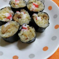 saalalan's cooksnap of when they made リメイク）炊き込みご飯⇒炊き込みのり巻き.