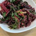 ポメちょん's cooksnap of when they made ビーツの葉の胡麻和え.