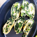 ゆーゅ☆'s cooksnap of when they made 離乳食後期★ほうれん草のたまご焼き.