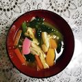 SUNMOONMOM's cooksnap of when they made 小松菜と油揚げと基本のお吸い物.