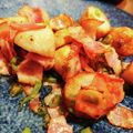 釣り行きたいみちこ＊'s cooksnap of when they made 簡単おつまみ！里芋、ベーコンの青唐和え.