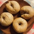 kusumari's cooksnap of when they made 天然酵母の全粒粉ベーグル♥.