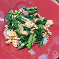 ｊ爺ｊ's cooksnap of when they made 娘に伝えたい＊菜の花とベーコンの卵炒め＊.