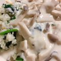 どぅど's cooksnap of when they made ほうれん草ライスとチキンクリームソース.