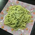 いかっち５'s cooksnap of when they made 大葉ときのこのジェノベーゼパスタ.